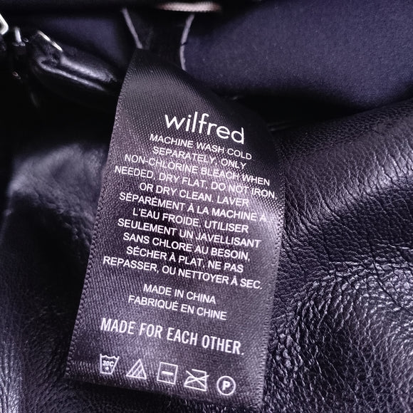 WILFRED Faux Leather Skirt