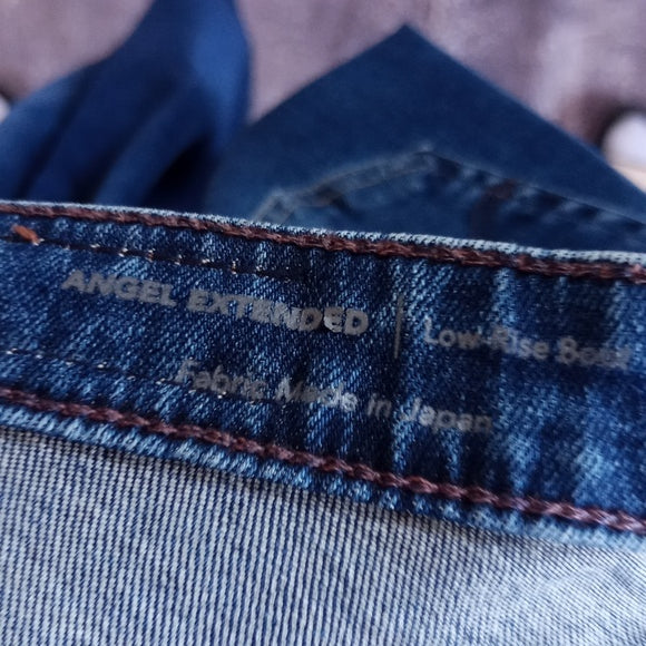 AG ANGEL EXTENDED Low Rise Boot Flare Denim Jeans