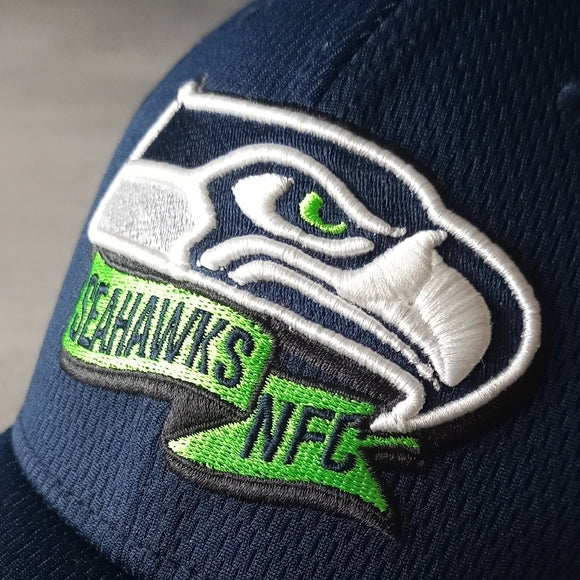 NWOT New Era Seattle Seahawks 2022 NFL Sideline Coaches Navy 39THIRTY Hat