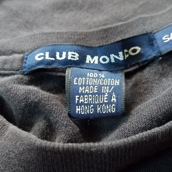 Vintage Club Monaco Small Logo Black T-Shirt