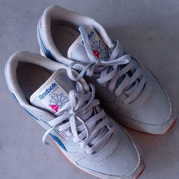 Reebok Classic Leather Dusty Warehouse Pack Grey Blue Trainers Shoes