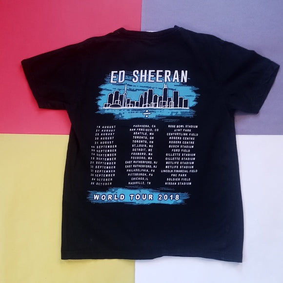 Official Ed Sheeran World Tour 2018 Band Graphic T-Shirt UNISEX