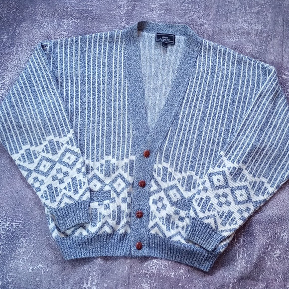 Vintage 90s SEARS Dad/Grandpa Sweater Cardigan UNISEX