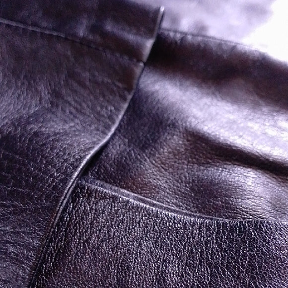 Vintage DANIER Black Leather Pants