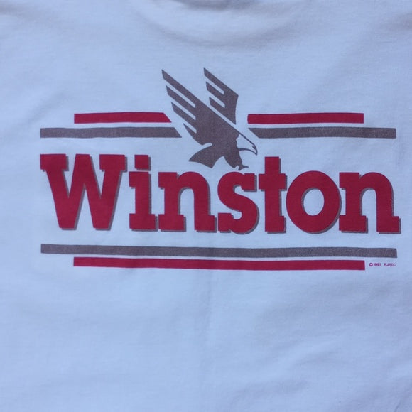Vintage 1992 Winston Racing Brand Graphic Single Stitch T-Shirt