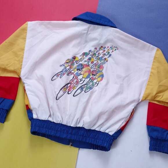 Vintage EXCLUSIVE Kids Coca-Cola Cycling Club PROMO 4-tone Jacket