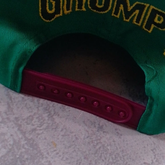 Vintage 90s Snow White and the Seven Dwarfs GRUMPY Embroidered Snapback Hat