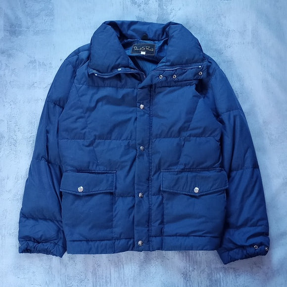 VINTAGE 90s Daniel S Reid Goose Down Blue Puffer Jacket
