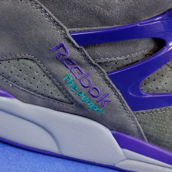 RARE REEBOK Omni Pump Gray Purple Teal Suede Japan Limited Edition