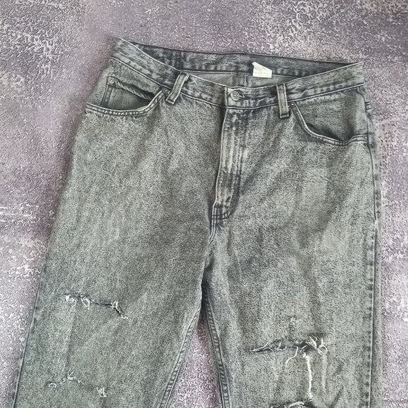 Vintage Acid Wash Brittania Ripped Denim Jeans MADE IN USA