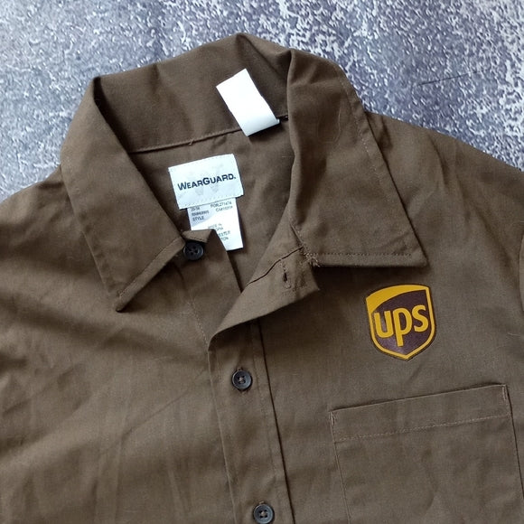 UPS UNIFORM BUTTON UP SHIRT LONGSLEEVE UNISEX
