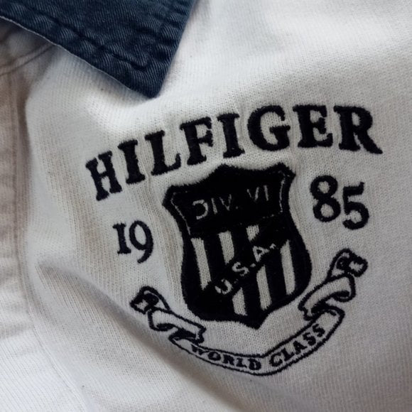 Tommy Hilfiger Big LOGO Multi-Color Block Polo T-Shirt