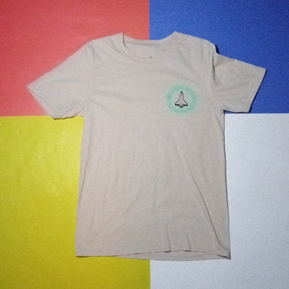Nasa Spaceship Neon Riot Graphic T-Shirt