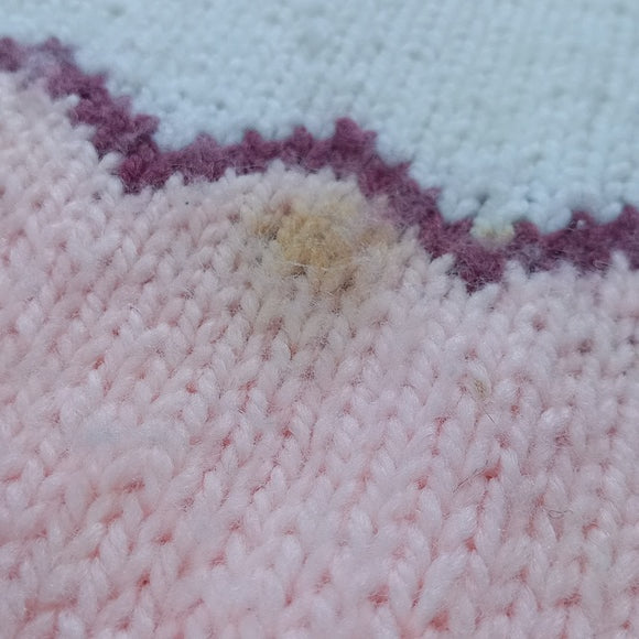 Vintage 90s Big Fluffy Muiltu Colour Sweater Handmade