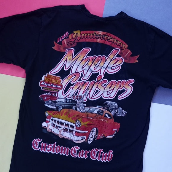 10Th Maple Cruisers Custom Car Cluck Big Print T-Shirt UNISEX