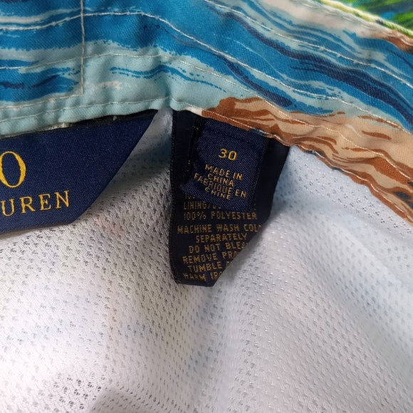 POLO RALPH LAUREN HAWAIIAN TRAVELLER SWIM SHORT unisex