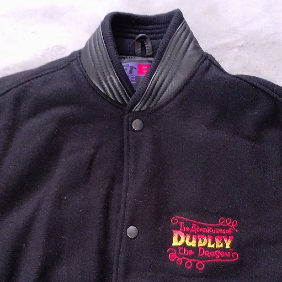 RARE Vintage 1990s The Adventures Of Dudley The Dragon Varsity Jacket