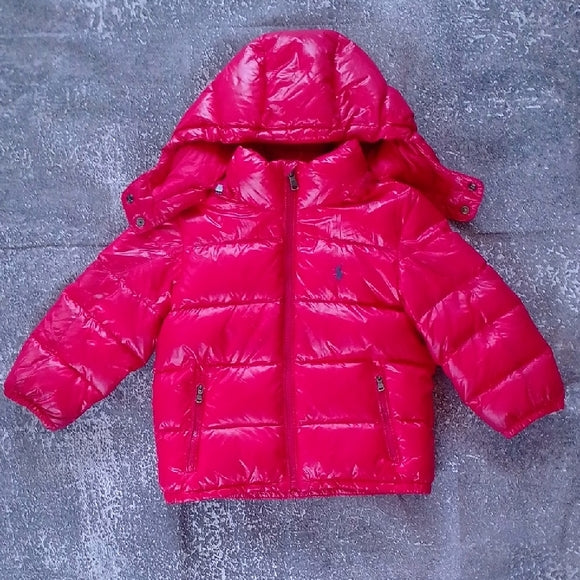POLO BY RALPH LAUREN RED DOWN PUFFER JACKET KIDS