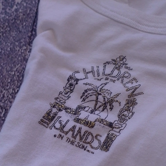 VINTAGE 1994 White Trinidad & Tobago Island In The Sun T-Shirt UNISEX