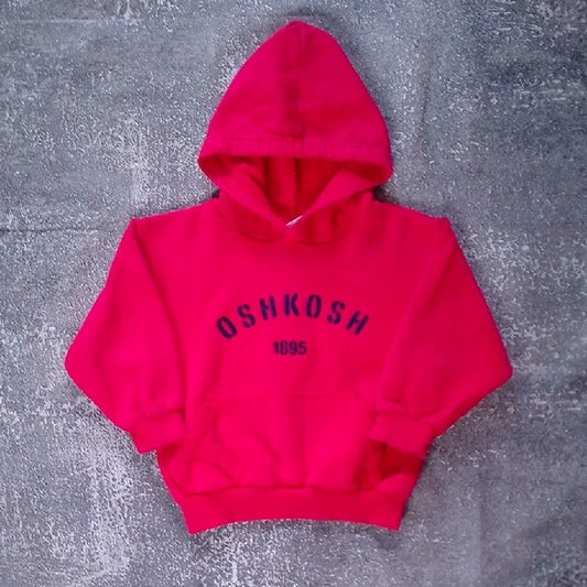 VINTAGE 90s OshKosh B'gosh Vibrant RED Hoodie