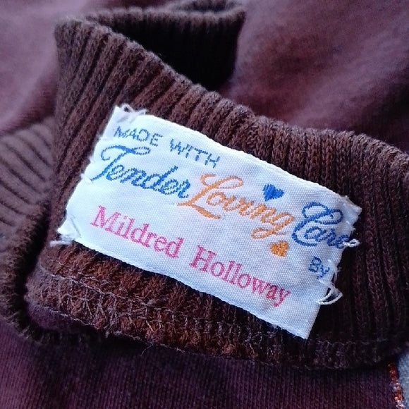 Vintage 90s Horse Patch Handmade By Mildred Holloway Single Stitch T-Shirt
