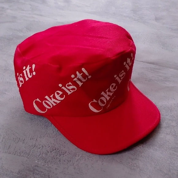 Vintage 1980s Coca-Cola Coke is it! Painters Hat