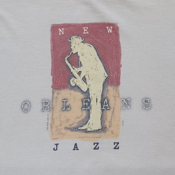 Vintage 1997 New Orleans Jazz Graphic T-Shirt