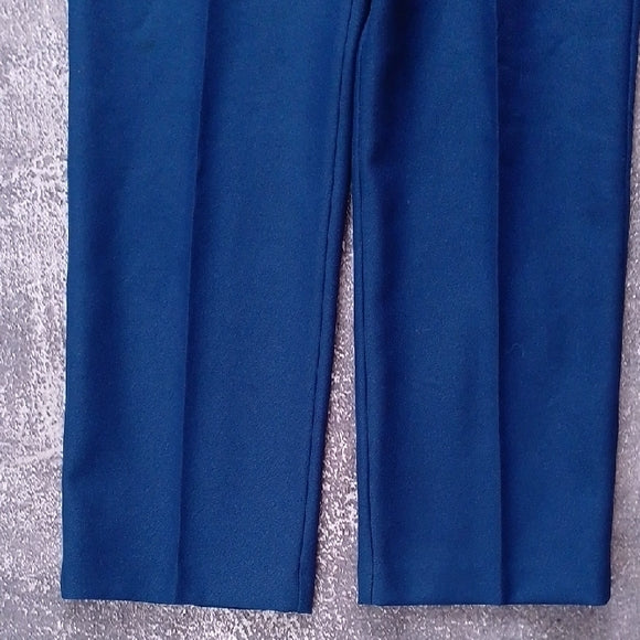 Vintage 90s Women's Blue Wide Leg Pants