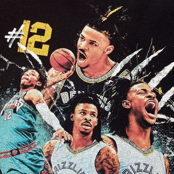 Ja Morant Memphis Grizzlies #12 Rap Style T-Shirt