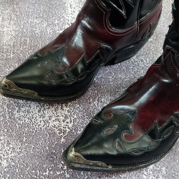 Vintage Tom Houston Cowboy Boots Vintage Mexico 102004 1341 9 E UNISEX
