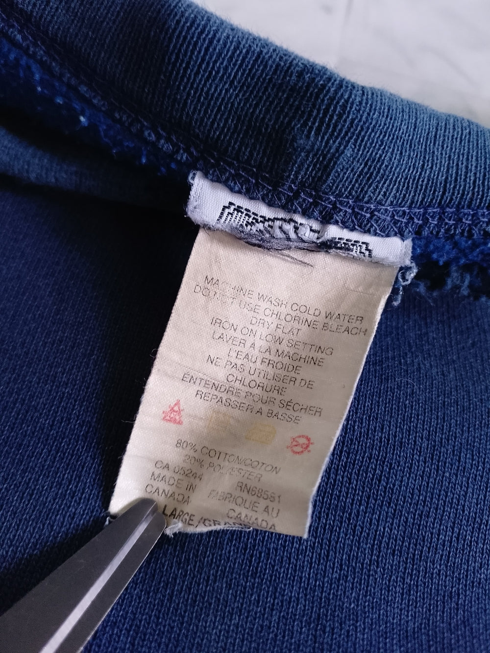 Vintage Blank Light Distressed Crewneck Sweater