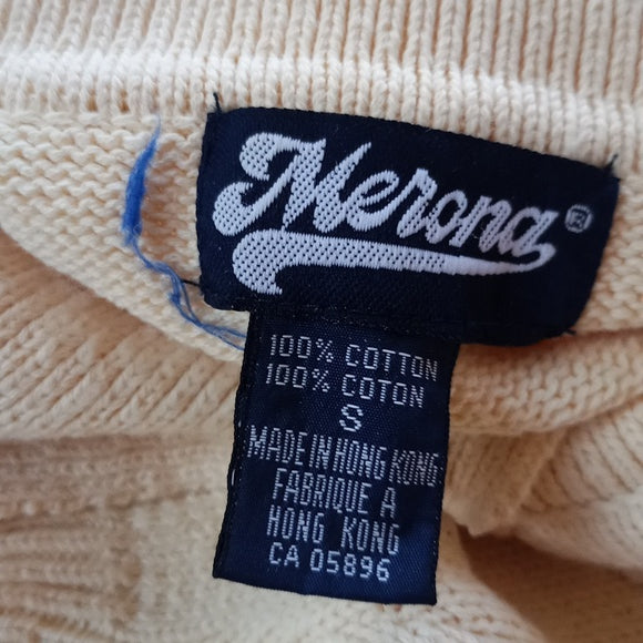 Vintage 90s Merona Quarter Button Sweater UNISEX