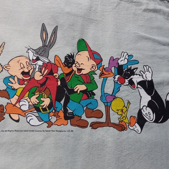 Vintage 1992 Looney Tunes Button Up Shirt Unisex