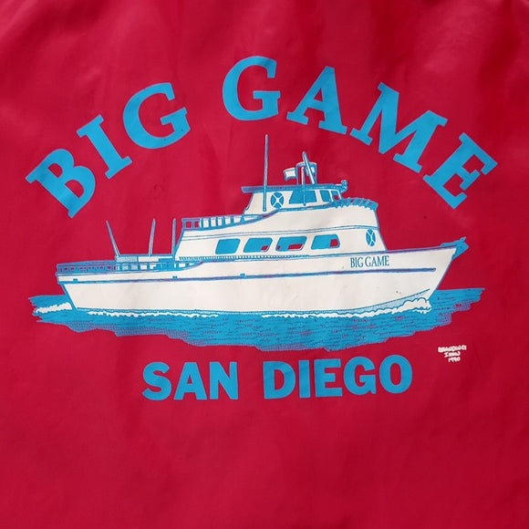 Vintage 1990 KING LOUIE BIG GAME Boat San Diego Button-Up Jacket Unisex