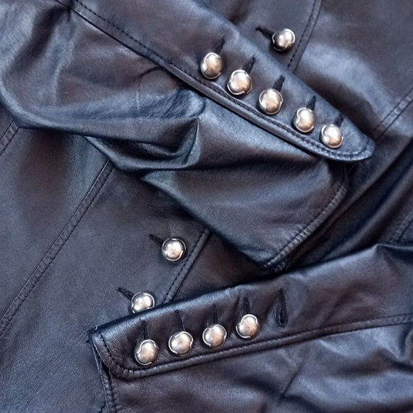 Danier Leather Jacket Button-Up