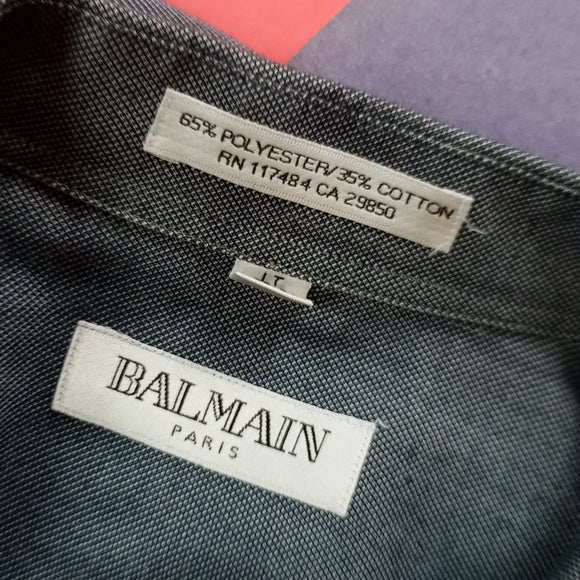 BALMAIN PARIS Button-Up Dress Shirt