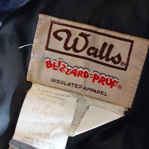 Vintage 90s Walls Carhartt Style Canvas Distressed Work Jacket Sun Faded