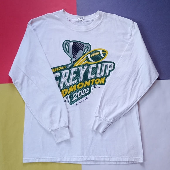 Vintage 2002 PUMA CFL 90th Grey Cup Edmonton Long Sleeve Shirt UNISEX