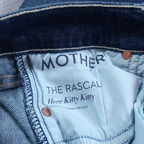 MOTHER The Rascal Women's Jeans Here Kitty Kitty