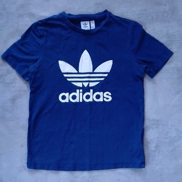 Adidas Navy Tee with White Logo