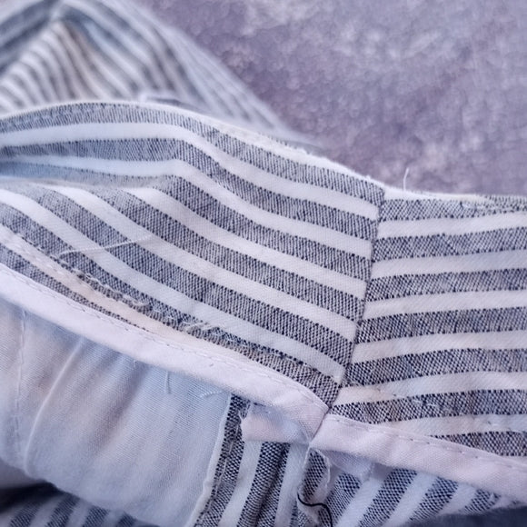 Vintage Handmade Striped Gray and White Pants UNISEX