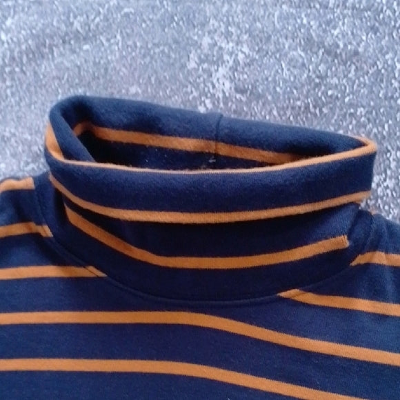 VIntage 90s Striped Turtleneck Sweater WOMENS