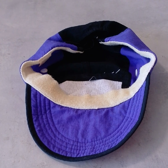 Vintage 90s Purple and Black Beach Gear Cap UNISEX