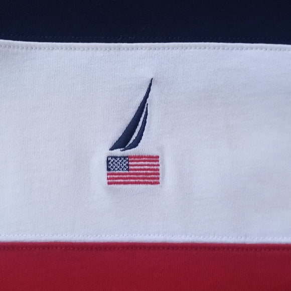 Nautica US1983 SAIL Essential Striped Polo T-Shirt