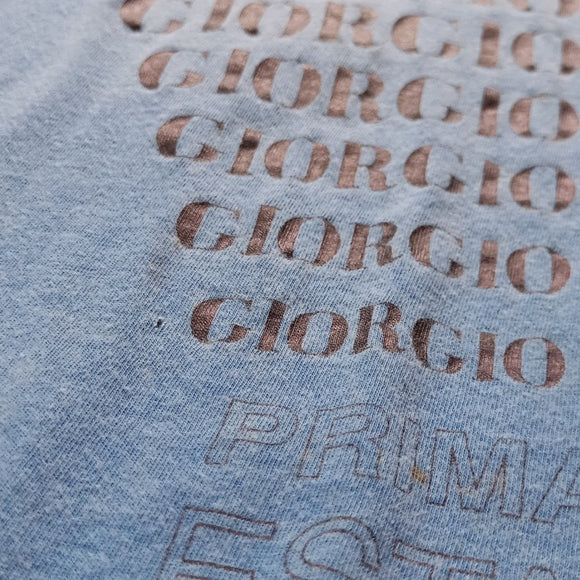 Vintage 90s Giorgio Armani Primavera EST 91 Long Sleeves shirt Blue