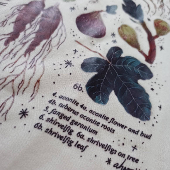 Herbology Floral Roots Seeds Leaves T-Shirt