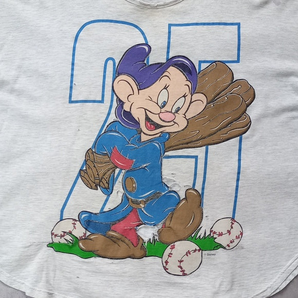 Vintage 90s Disney Snow White and the Seven Dwarfs Distressed Graphic T-Shirt