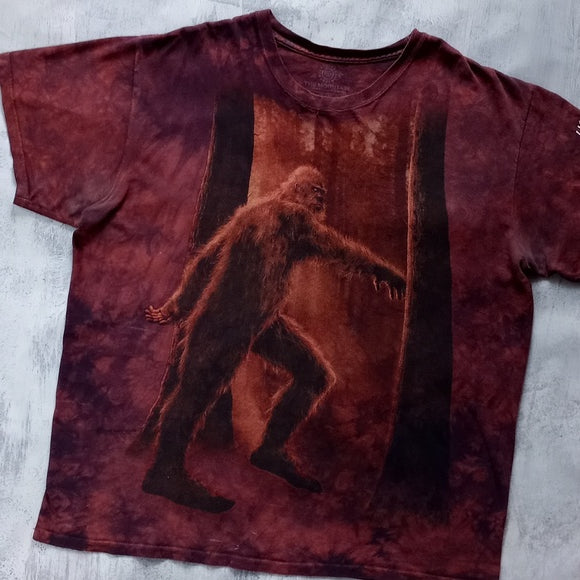 Big Foot The Mountain Graphic T-Shirt Tie Dye BIG PRINT