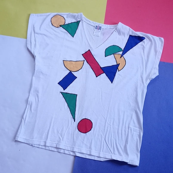 Vintage Women’s Mister Leonard Geometric Colourful Statement Shirt