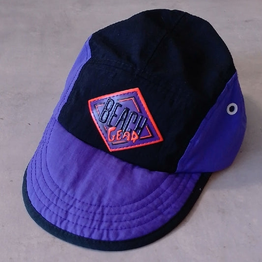 Vintage 90s Purple and Black Beach Gear Cap UNISEX